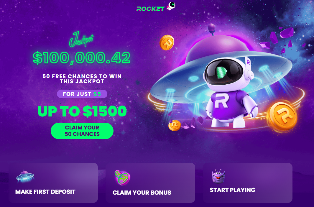 Get your Casino Rocket $5 offer